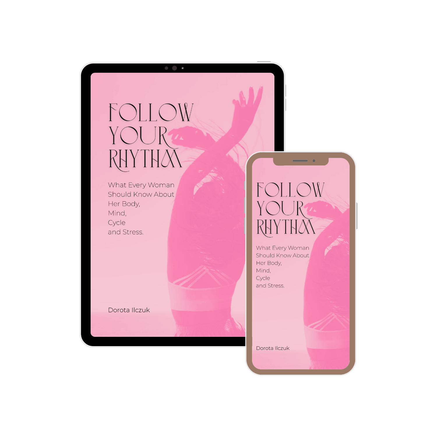 Home 2 Follow Your Rhythm eBook cover by Dorota Ilczuk, a guide to the female cycle and women’s wellbeing