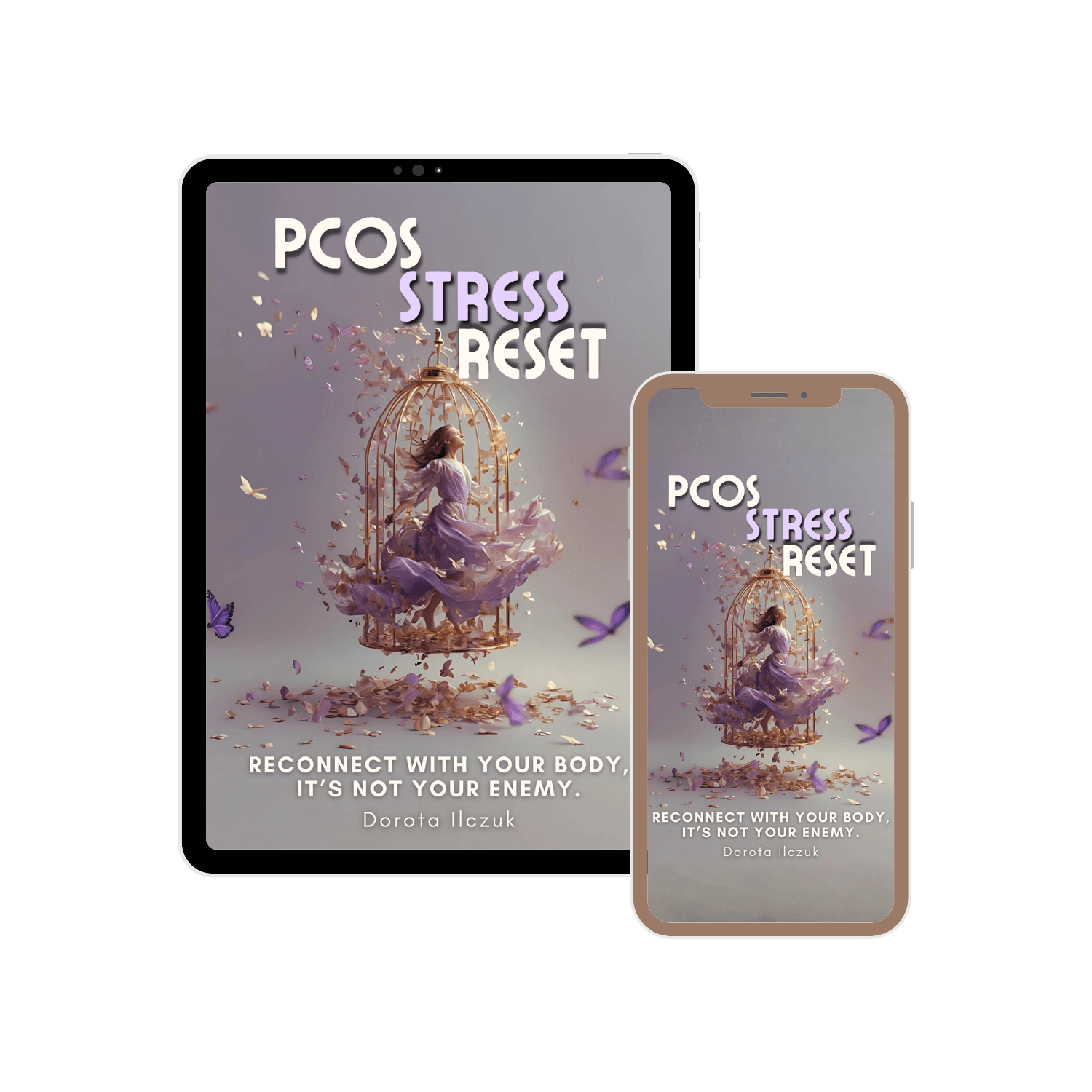 PCOS ebook Stress Reset cover
