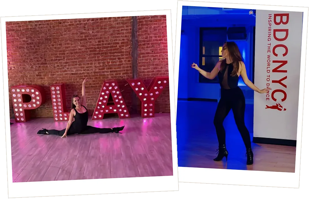 Dorota Ilczuk training at Broadway Dance Center in New York and at Playground in Los Angeles